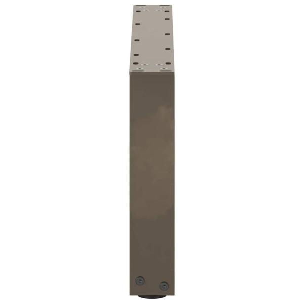 Couchtischbeine U-Form 2 Stk. Naturstahl 60x(30-31) cm Stahl