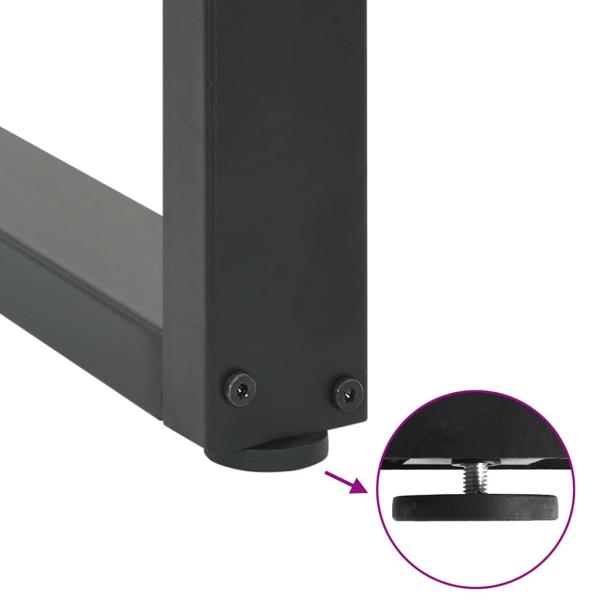 Couchtischbeine U-Form 2 Stk. Anthrazit 60x(42-43) cm Stahl