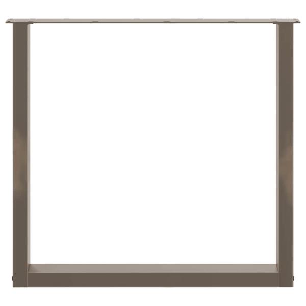 Couchtischbeine U-Form 3 Stk. Naturstahl 80x(72-73) cm Stahl