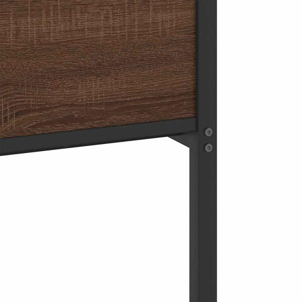 Bettgestell ohne Matratze Braun Eiche 75x190 cm Holzwerkstoff