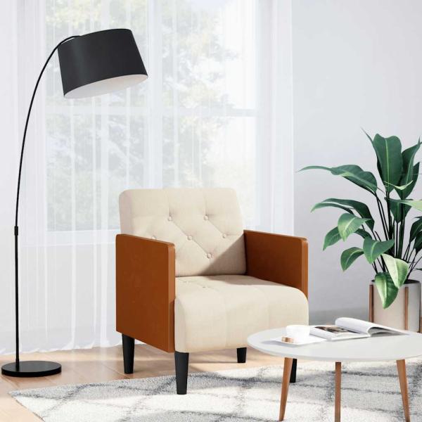 ARDEBO.de - Sessel mit Armlehnen 55 cm Leinen