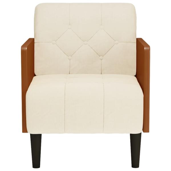 Sessel mit Armlehnen 55 cm Leinen