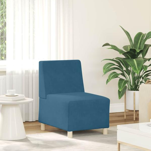 ARDEBO.de - Sessel Blau 55 cm Samt