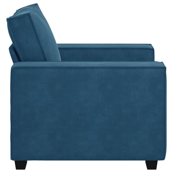 Sessel Blau 59 cm Samt