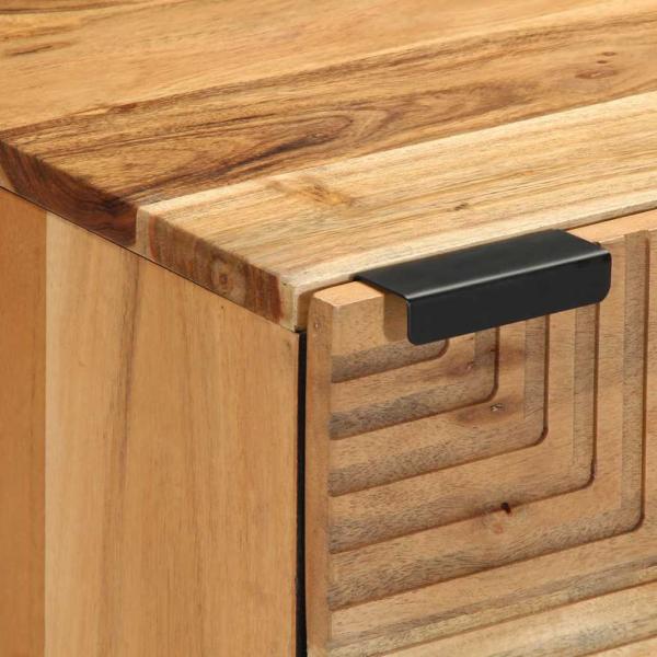 Nachttische 2 Stk. 40x33x46 cm Massivholz Akazie