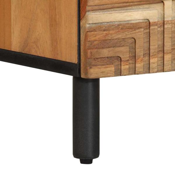 Nachttische 2 Stk. 40x33x46 cm Massivholz Akazie