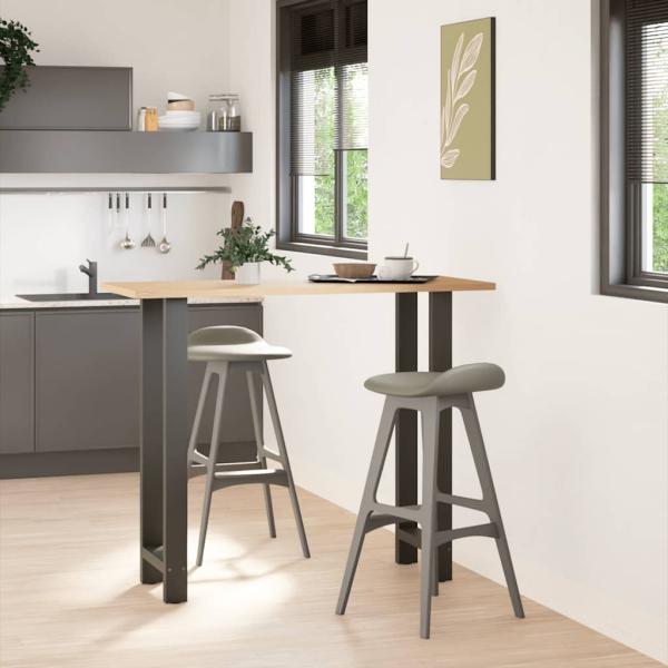 Couchtischbeine Anthrazit 2 Stk. 40x(110-111) cm Stahl