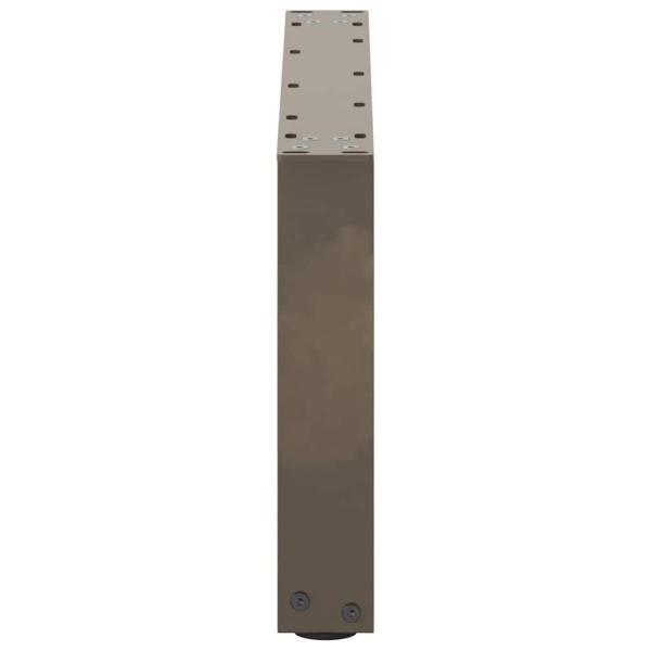 Couchtischbeine U-Form 2 Stk. Naturstahl 70x(30-31) cm Stahl