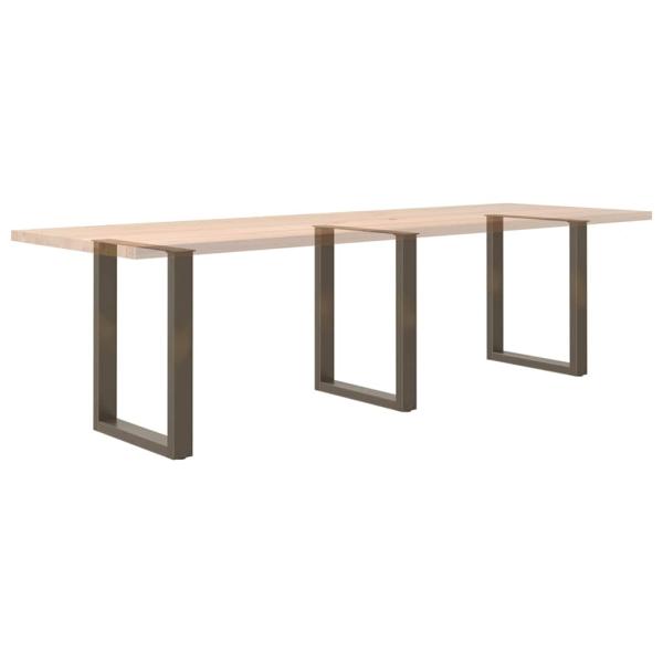 Couchtischbeine U-Form 3 Stk. Naturstahl 70x(72-73) cm Stahl