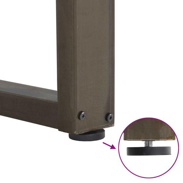 Couchtischbeine U-Form 3 Stk. Naturstahl 70x(72-73) cm Stahl