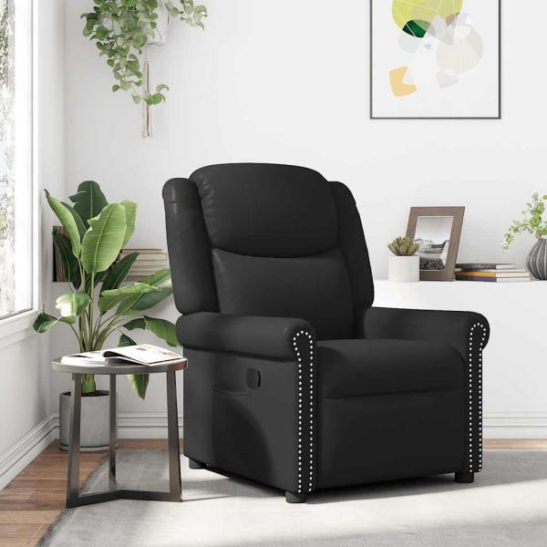 ARDEBO.de - Relaxsessel Glänzend Schwarz Kunstleder