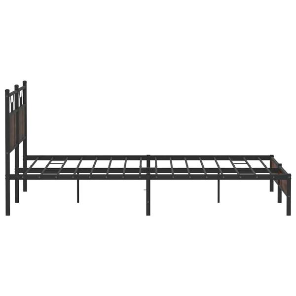 Bettgestell ohne Matratze Braun Eichen-Optik 183x213 cm