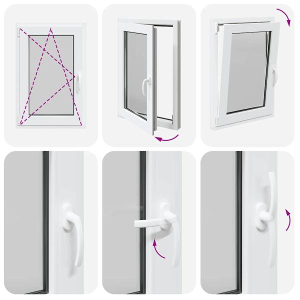 Kellerfenster RISOR 60x90 cm Dreh Kipp DIN Links Weiß