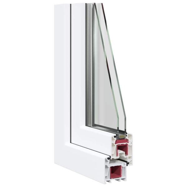 Kellerfenster RISOR 60x90 cm Dreh Kipp DIN Links Weiß