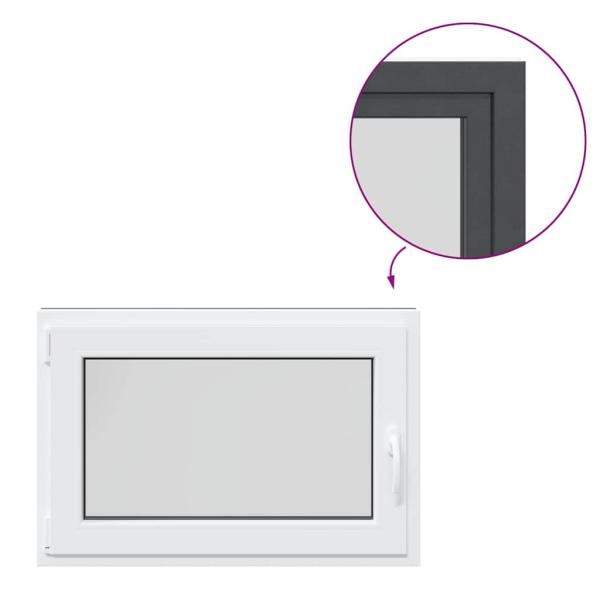 Kellerfenster RISOR 90x60 cm Dreh Kipp DIN Links Anthrazit