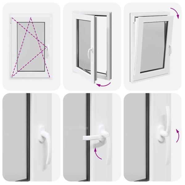 Kellerfenster RISOR 60x90 cm Dreh Kipp DIN Links Anthrazit