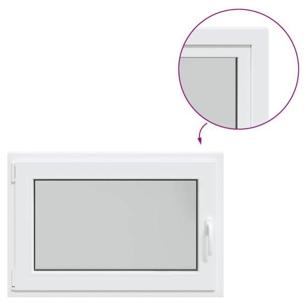 Kellerfenster RISOR 90x60 cm Dreh Kipp DIN Links Weiß