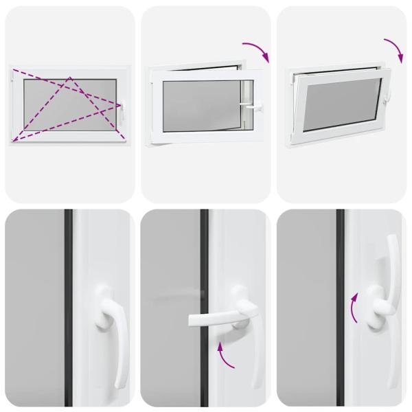 Kellerfenster RISOR 90x60 cm Dreh Kipp DIN Links Weiß