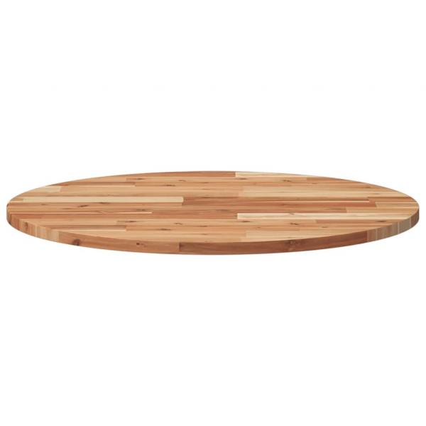 Tischplatte Rund Ø70x2 cm Massivholz Akazie