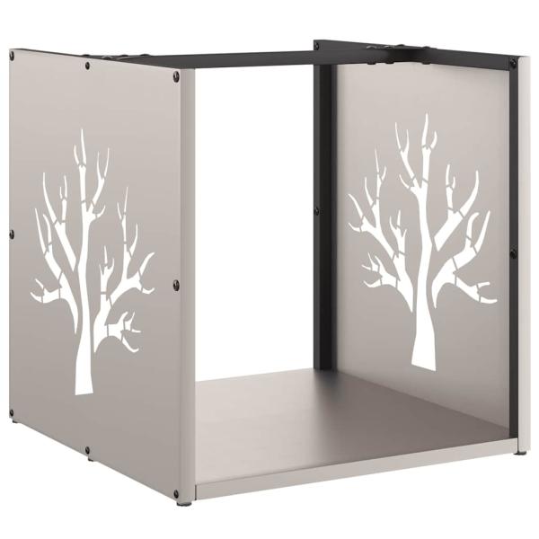 Brennholzregal 40x40x40 cm Wetterfester Stahl