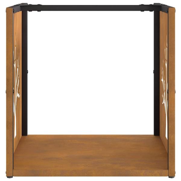 Brennholzregal 40x40x40 cm Wetterfester Stahl