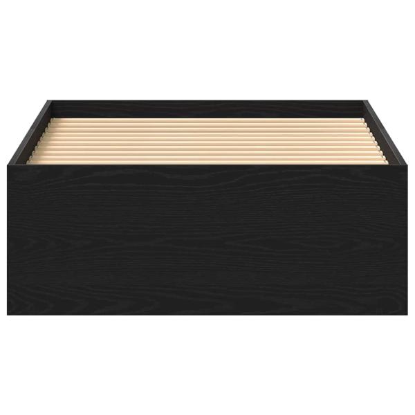 Bettgestell ohne Matratze Schwarz Eichen-Optik 90x190 cm