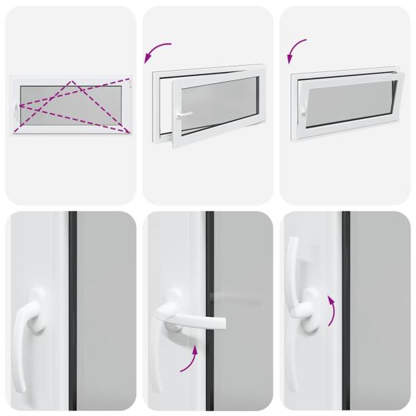 Kellerfenster RISOR 120x60 cm Dreh Kipp DIN Rechts Anthrazit