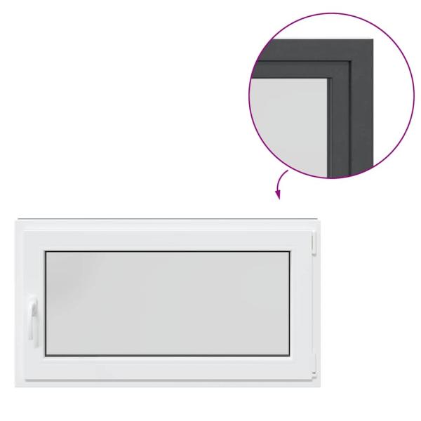 Kellerfenster RISOR 110x60 cm Dreh Kipp DIN Rechts Anthrazit
