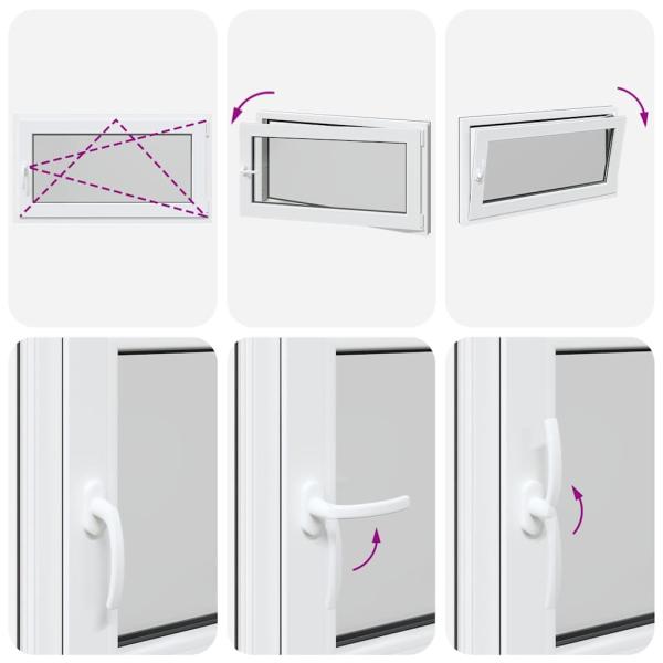 Kellerfenster RISOR 110x60 cm Dreh Kipp DIN Rechts Anthrazit