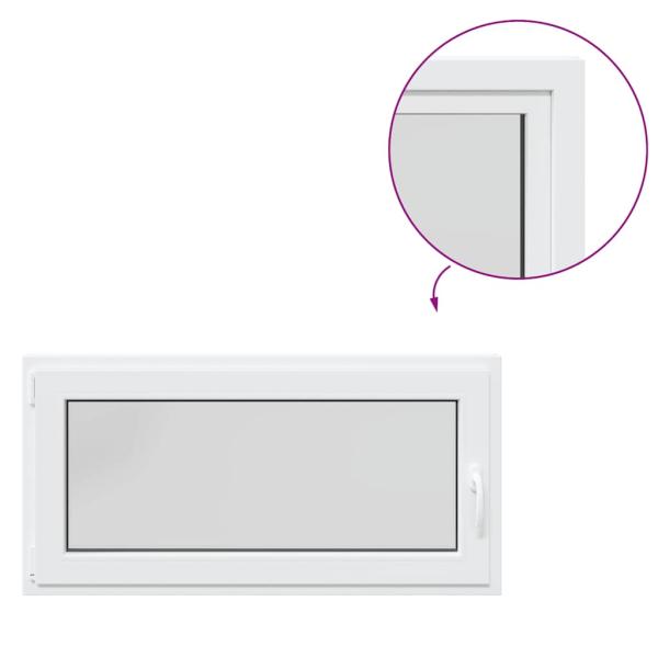 Kellerfenster RISOR 120x60 cm Dreh Kipp DIN Links Weiß