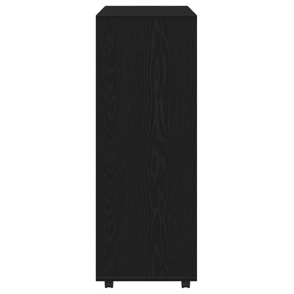 Kleiderschrank Schwarz Eichen-Optik 80x40x110 cm Holzwerkstoff