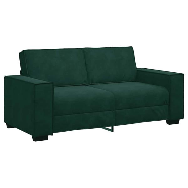 2-Sitzer-Sofa Dunkelgr?n 180x78x84 cm Samt