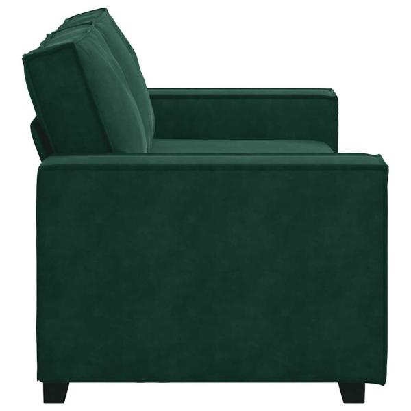 2-Sitzer-Sofa Dunkelgr?n 180x78x84 cm Samt