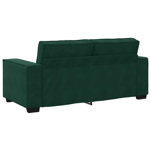 2-Sitzer-Sofa Dunkelgr?n 180x78x84 cm Samt