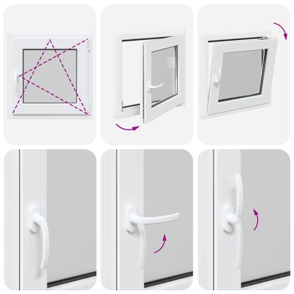 Kellerfenster RISOR 60x60 cm Dreh Kipp DIN Rechts Weiß