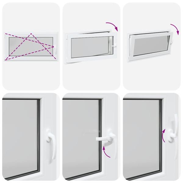 Kellerfenster RISOR 110x60 cm Dreh Kipp DIN Links Weiß