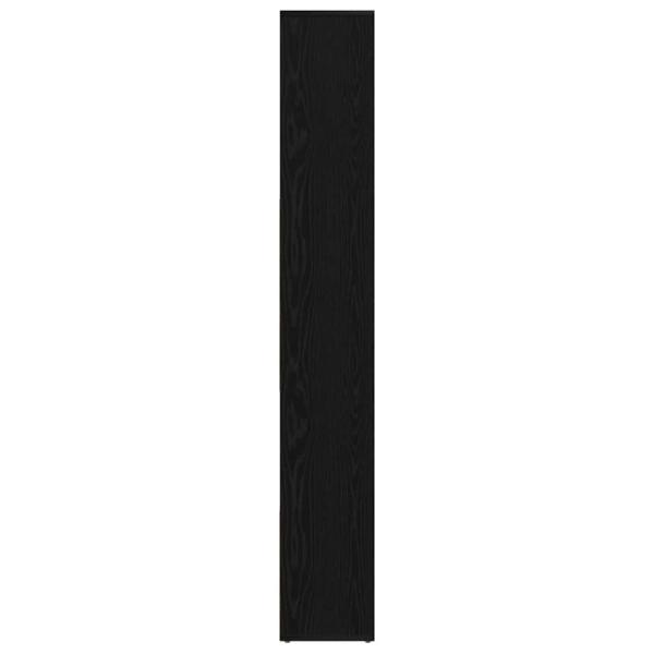 Bücherregal Schwarz Eichen-Optik 67x24x161 cm Holzwerkstoff