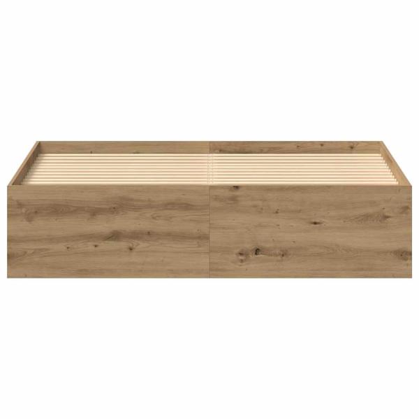 Bettgestell ohne Matratze Artisan-Eiche 150x200cm Holzwerkstoff