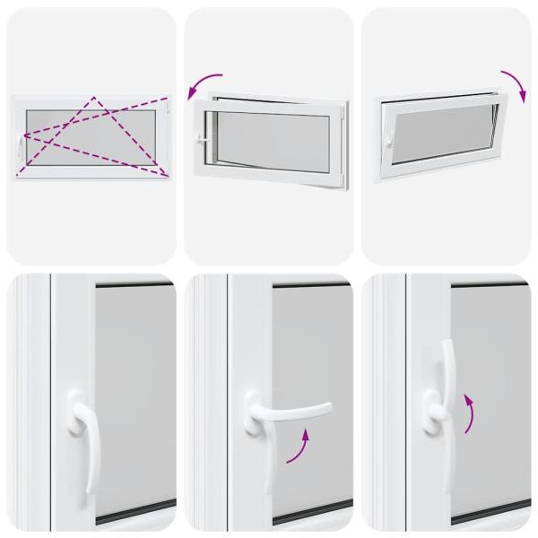 Kellerfenster RISOR 110x50 cm Dreh Kipp DIN Rechts Weiß