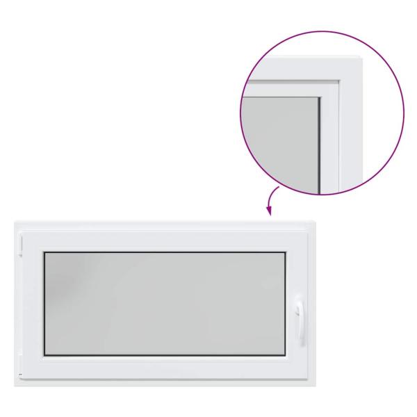 Kellerfenster RISOR 110x50 cm Dreh Kipp DIN Links Weiß