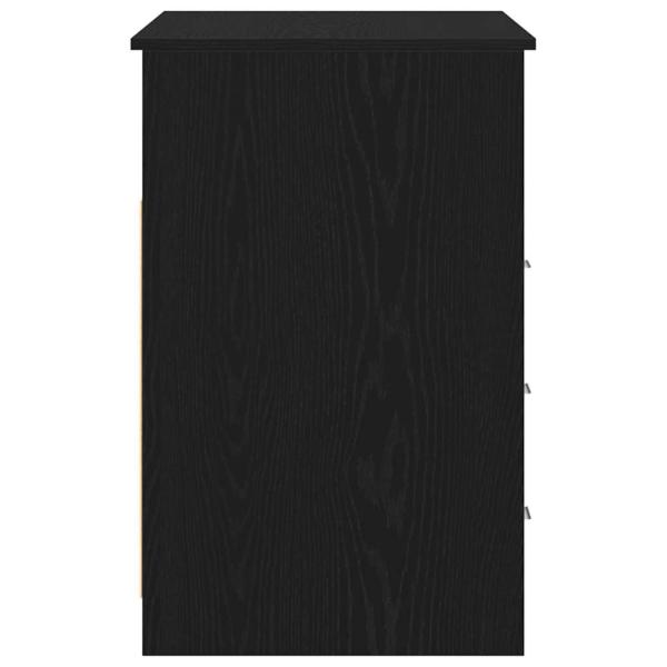 Schreibtisch mit Schubladen Schwarz Eichen-Optik 102x50x76 cm