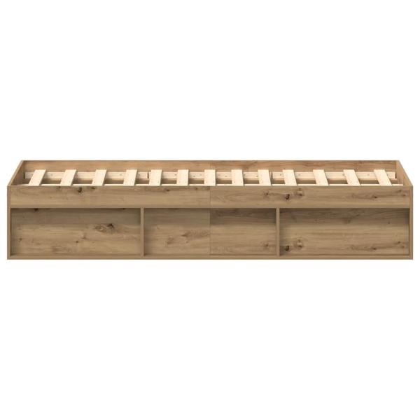 Bettgestell ohne Matratze Artisan-Eiche 135x190cm Holzwerkstoff