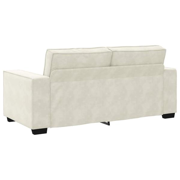 2-Sitzer-Sofa Creme 140 cm Samt