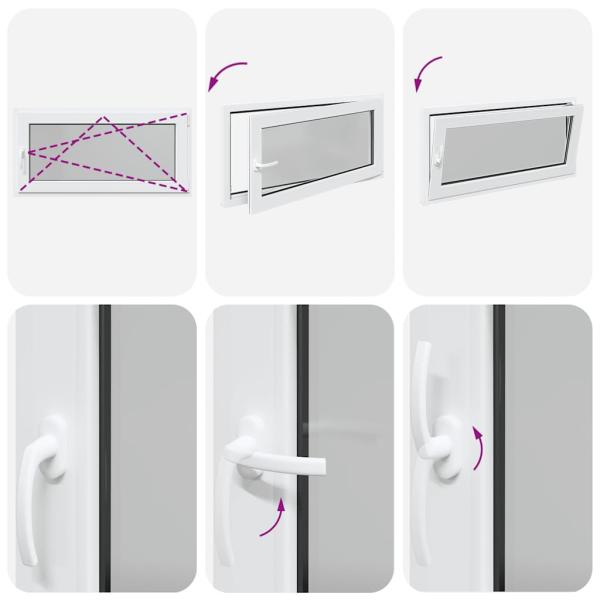 Kellerfenster RISOR 120x60 cm Dreh Kipp DIN Rechts Weiß