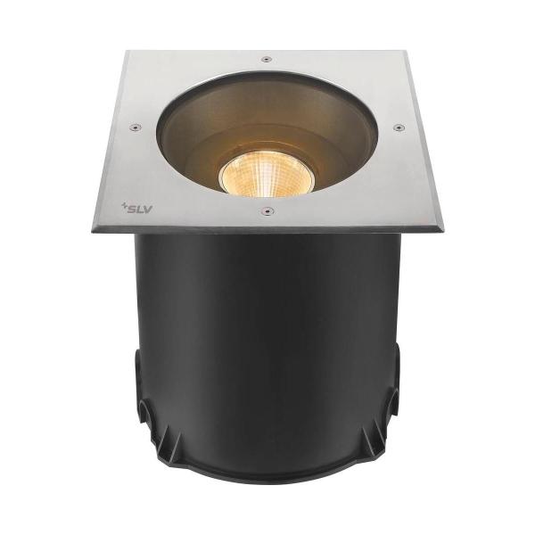 ARDEBO.de SLV DASAR 2.0 XL Outdoor Bodeneinbauleuchte, LED, eckig, 24°, 3000K, DALI, edelstahl (1007242)