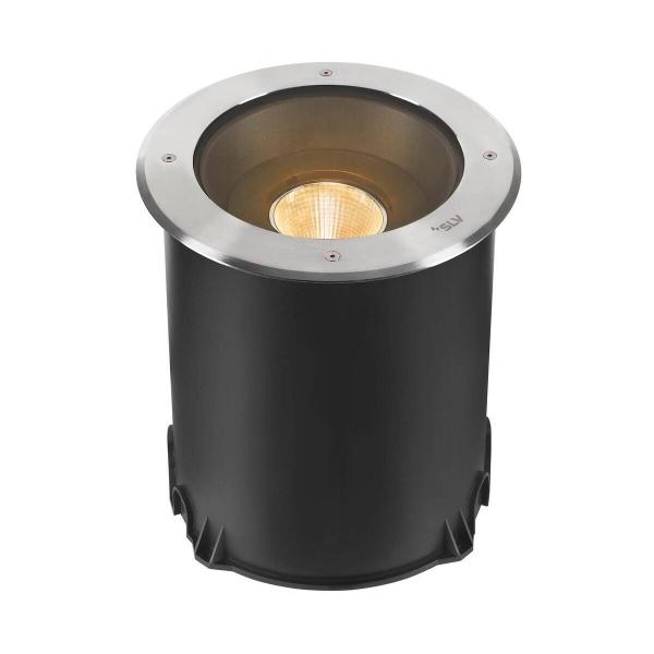 ARDEBO.de SLV DASAR 2.0 XL Outdoor Bodeneinbauleuchte, LED, rund, 24°, 3000K, DALI, edelstahl (1007241)