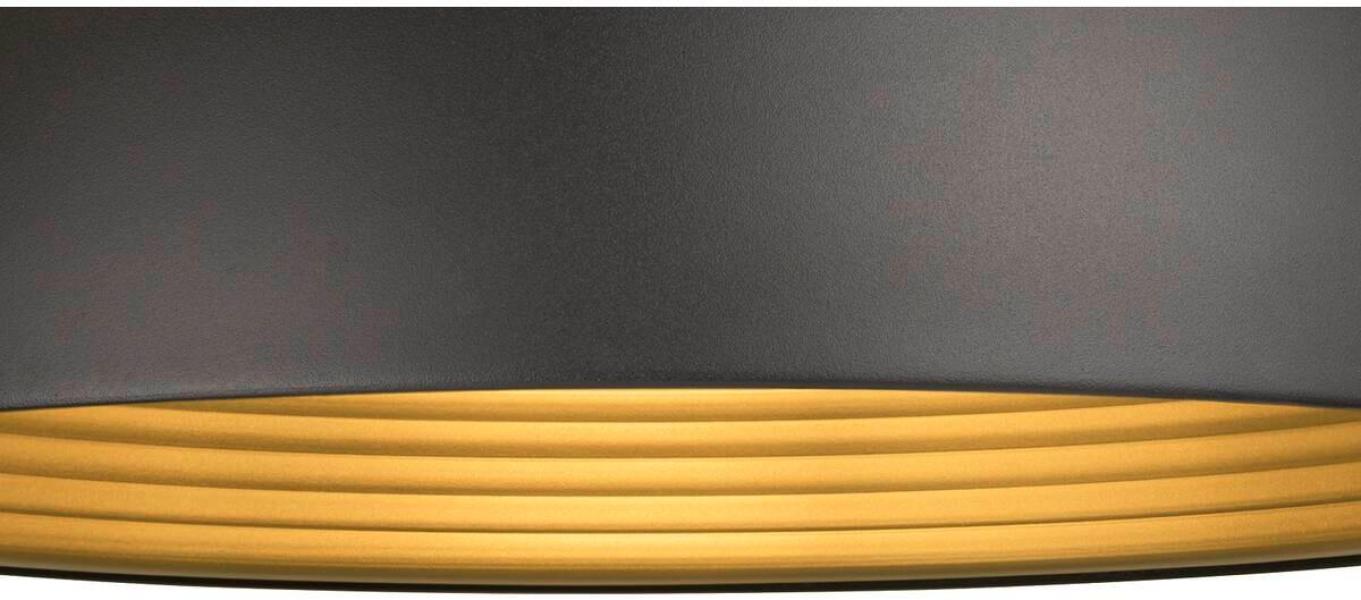 SLV FORCHINI M 50 Pendelleuchte, E27, Pendellänge 150cm, 1x max. 40W, Ø 50cm, Stahl, matt schwarz/matt gold (1008537)