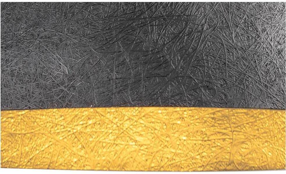 SLV FORCHINI 50 Pendelleuchte, E27, Pendellänge 150cm, 1x max. 40W, Ø 50cm, matt schwarz/matt gold (1008535)