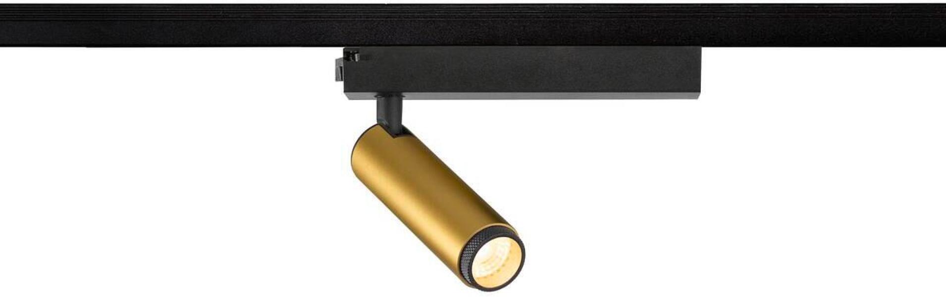 ARDEBO.de SLV GRIP! S Spot für 1-Phasen Hochvolt-Schienen-System, Ø3,0cm, 3000K, Phase, 11W, gold/schwarz (1008399)