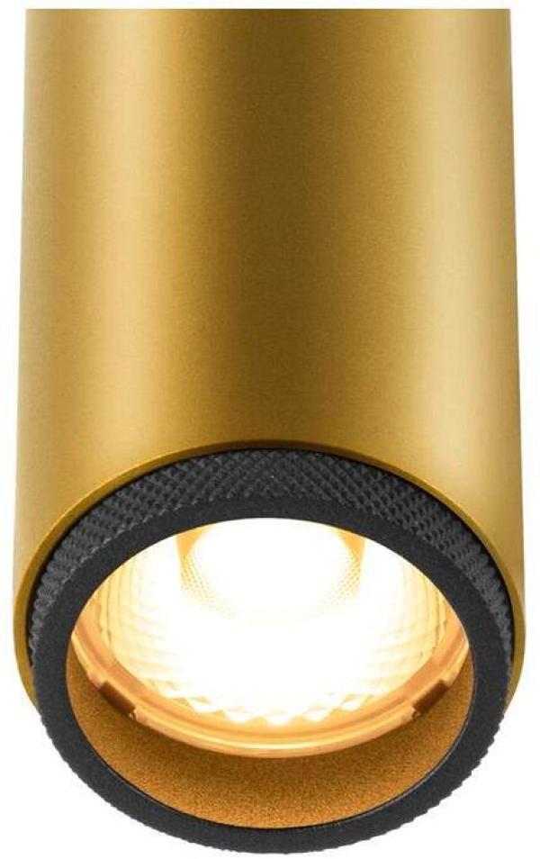 SLV GRIP! S Spot für 1-Phasen Hochvolt-Schienen-System, Ø3,0cm, 3000K, Phase, 11W, gold/schwarz (1008399)